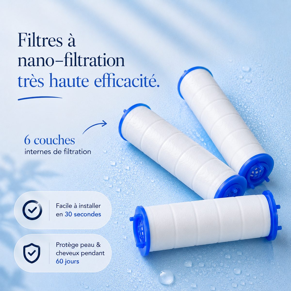 Recharges de filtres — Pommeau Ondéa M2
