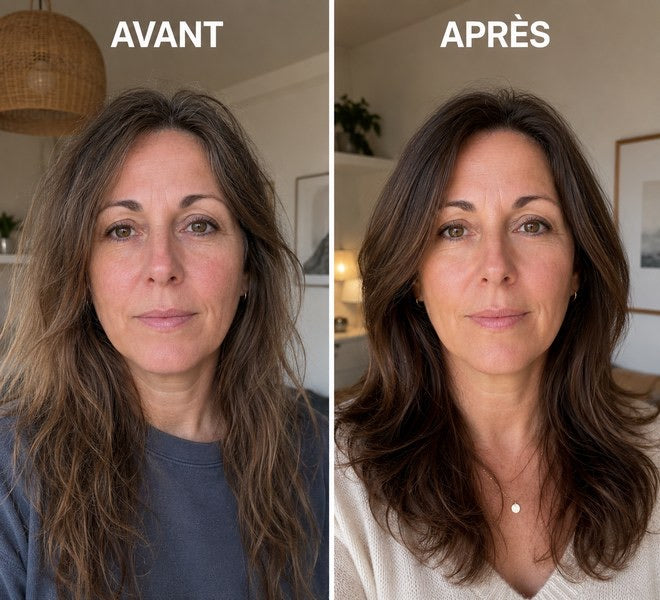Avant / après — visage, résultat vérifié Ondéa